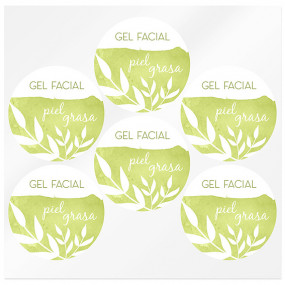 Stickers gel facial piel grasa