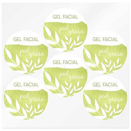 Pegatinas gel facial piel grasa