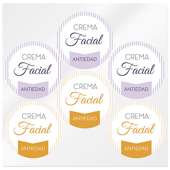 Anti-aging face cream stickers