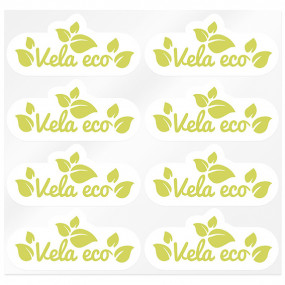 Eco candle stickers