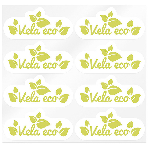 Eco candle stickers