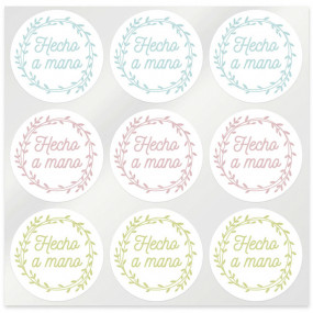 Handmade colored stickers Handmade colored stickers