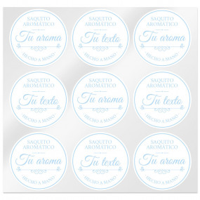 Vintage aromatic bag stickers to customize Vintage aromatic bag stickers to customize