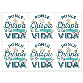 Stickers para velas ponle chispa a la vida Stickers para velas ponle chispa a la vida