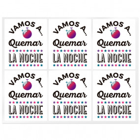 Stickers for candles we are going to burn the night