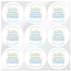 Personalized stickers together we are stronger Personalized stickers together we are stronger