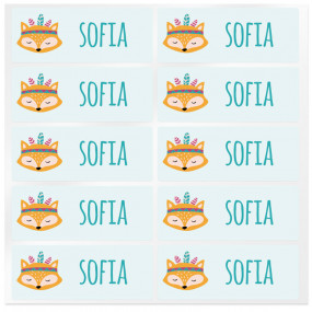 Stickers personalizadas zorrito Stickers personalizadas zorrito