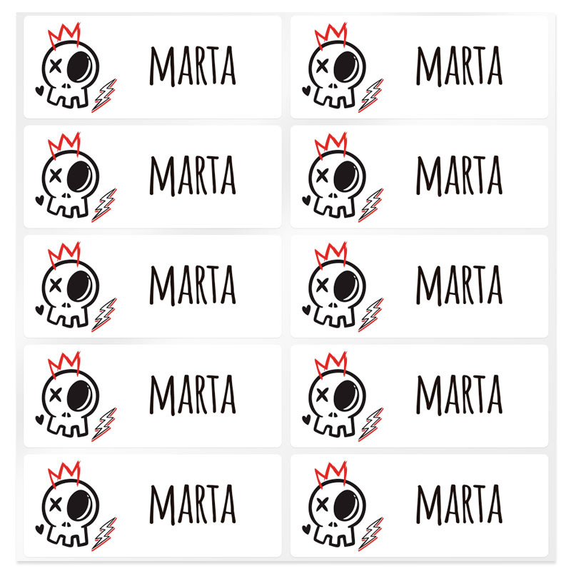 Pegatinas personalizadas calavera