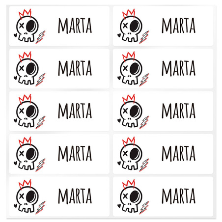 Pegatinas personalizadas calavera