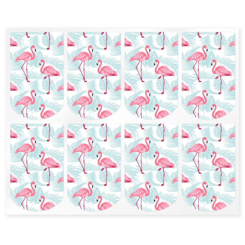 Small flamingo stickers