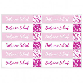 Lip balm stickers