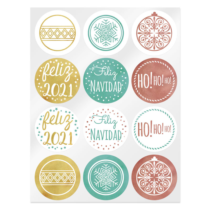 Christmas stickers ho ho ho ho