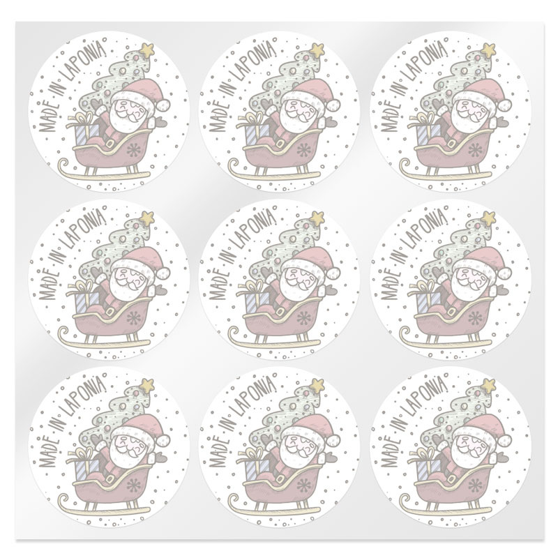 Santa Claus stickers made in Lapland