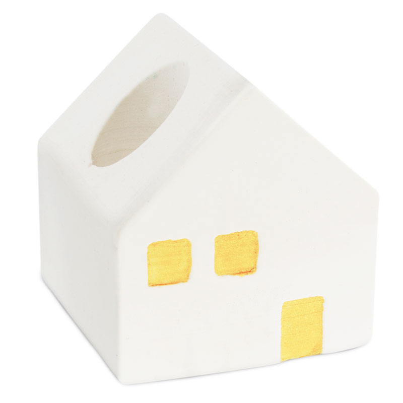 Small house mold for candle holders