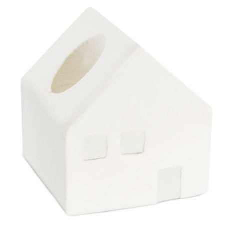 Small house mold to make candle holders
