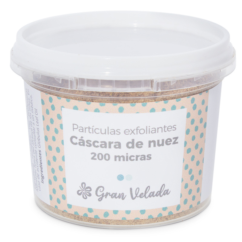 Exfoliante de cascara de nuez de 200 micras