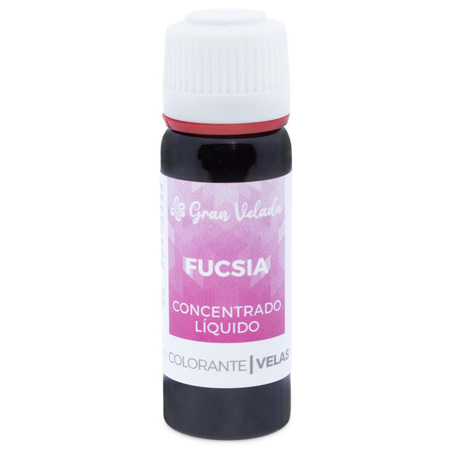 Liquid concentrated fuchsia coloring for candles