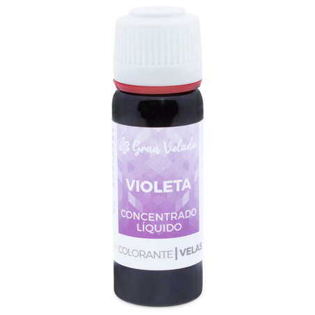 Colorante violeta concentrado liquido para velas