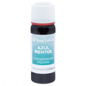 Liquid dye blue menthol for candles concentrate