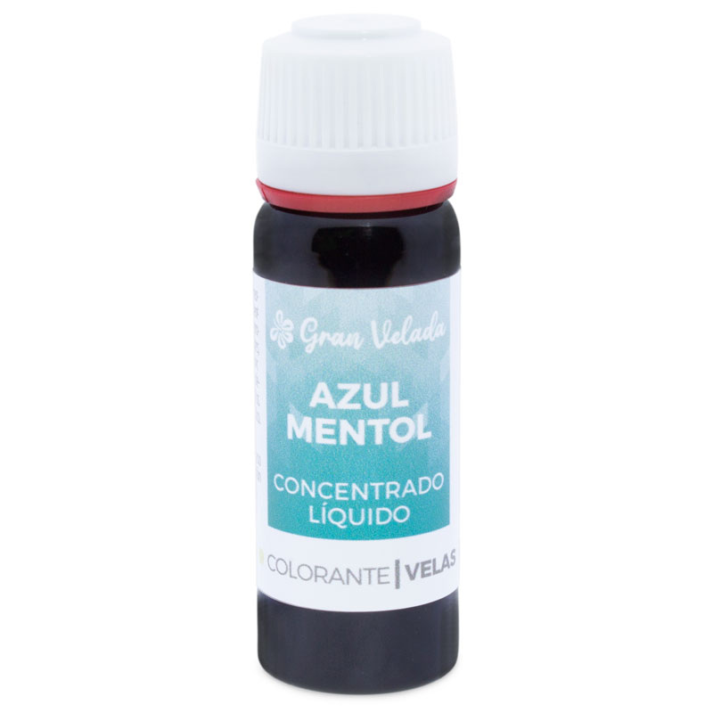 Colorante azul mentol concentrado liquido para velas