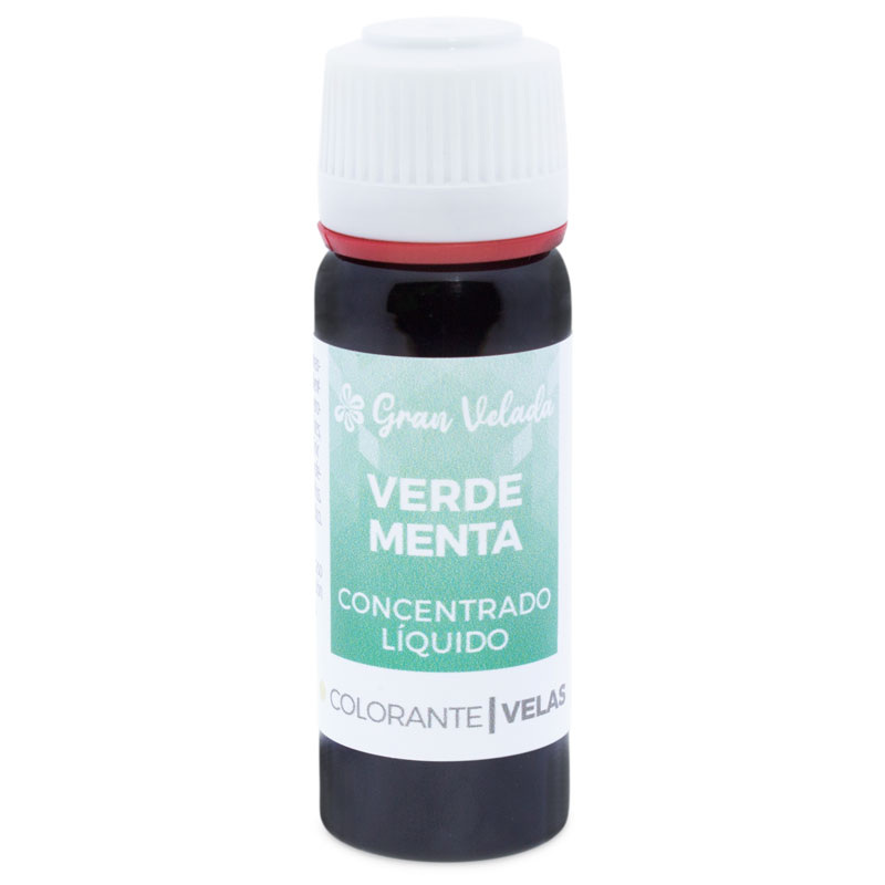 Colorante verde menta concentrado liquido para velas