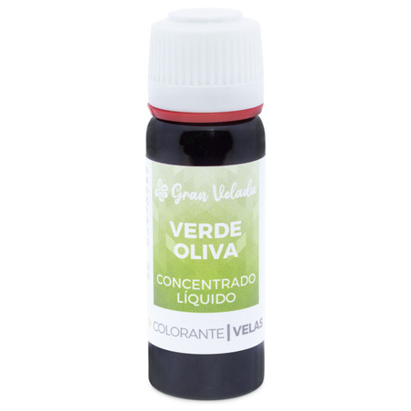 Liquid concentrated olive green coloring for candles