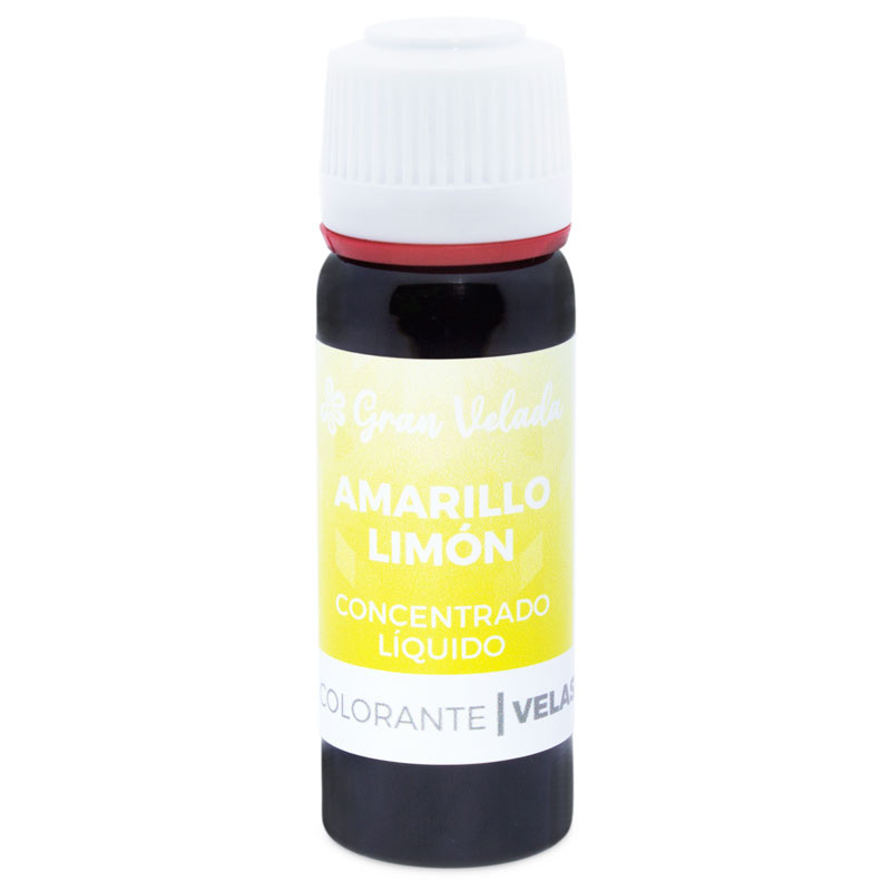 Colorante amarillo limon concentrado liquido para velas