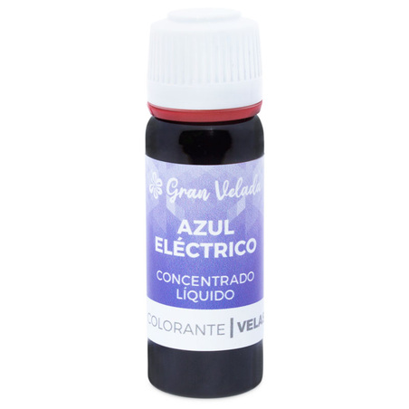 Colorante azul electrico concentrado liquido para velas