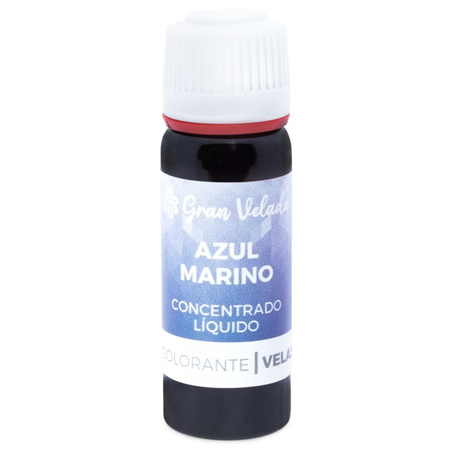 Colorante azul marino concentrado liquido para velas