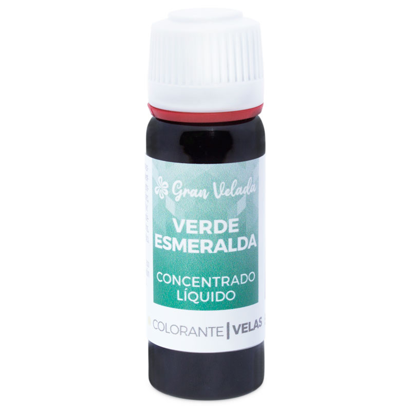 Colorante verde esmeralda concentrado liquido para velas