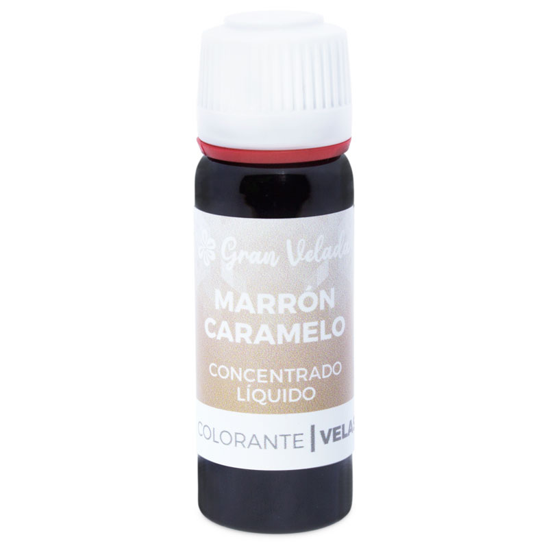 Colorante marron caramelo concentrado liquido para velas