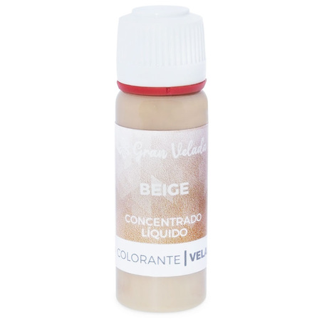 Liquid concentrated beige coloring for candles