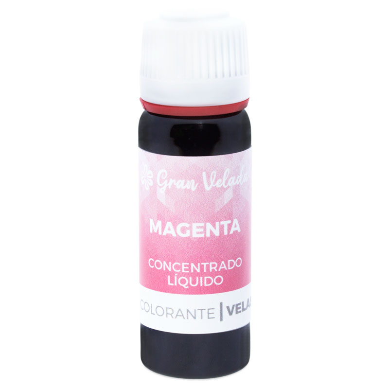Liquid concentrated magenta coloring for candles