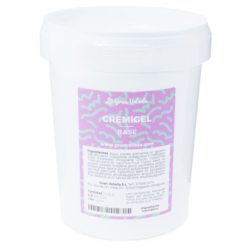Cremigel base for cosmetics