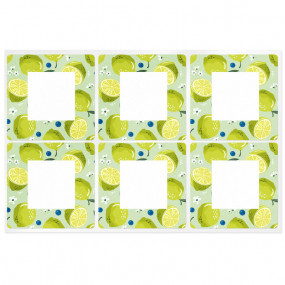 Square citrus stickers Square citrus stickers