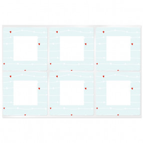 Square stickers love