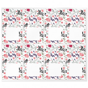 Spring rectangular stickers