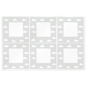 Stickers cuadradas nubes Stickers cuadradas nubes
