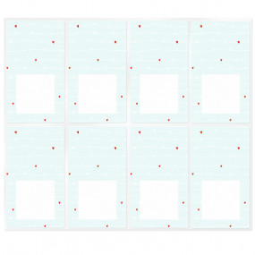 Rectangular stickers love