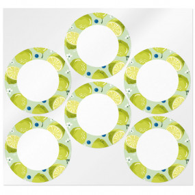 Stickers redondas citrus Stickers redondas citrus