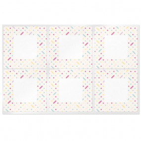 Square party stickers Square party stickers
