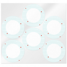 Round love stickers Round love stickers