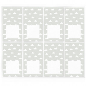 Stickers rectangulares con nubes Stickers rectangulares con nubes