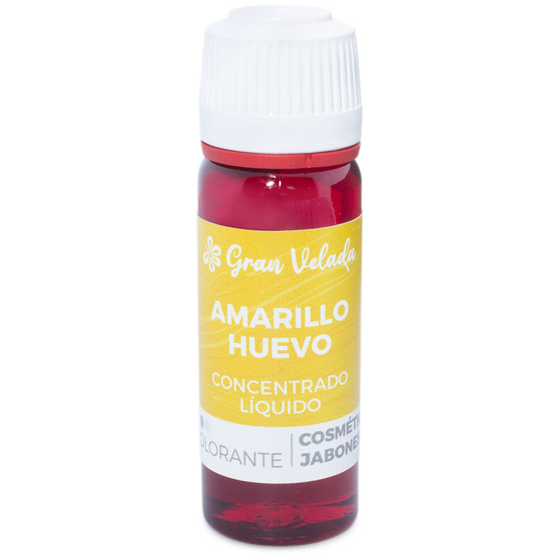 Colorante amarillo huevo liquido concentrado para cosmetica y jabon