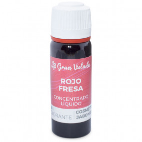 Colorante rojo fresa liquido concentrado para jabon y cosmetica Colorante rojo fresa liquido concentrado para jabon y cosmetica