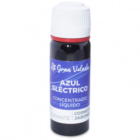 Concentrated liquid electric blue dye for soap and cosmetics