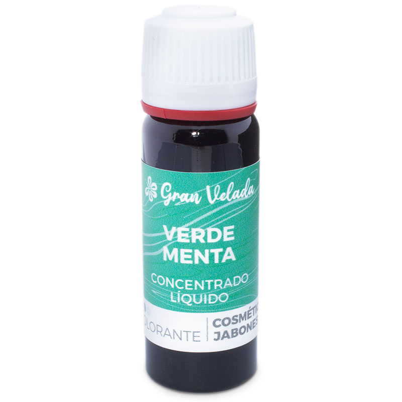 Colorante verde menta liquido concentrado para cosmetica y jabon