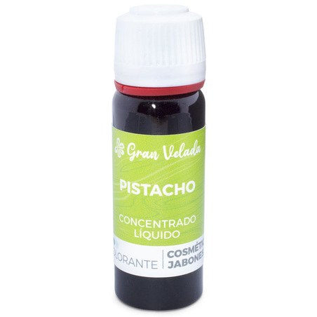 Concentrated liquid pistachio coloring for cosmetics and soap