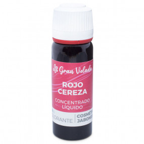 Concentrated liquid cherry red coloring for soap and cosmetics