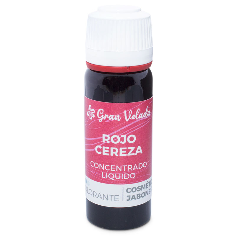 Colorante rojo cereza liquido concentrado para cosmetica y jabon